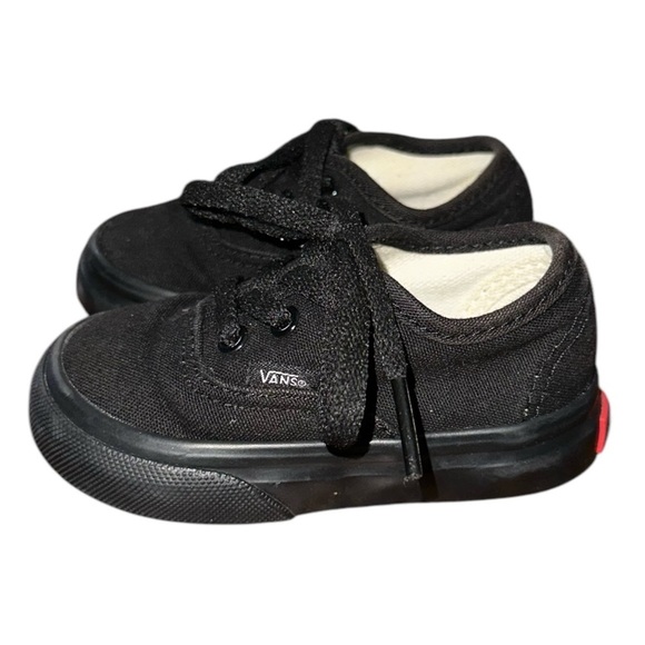Vans Unisex Child Classic Old Skool V Core Every Day Sneakers in Black Sz 4 - Picture 3 of 7